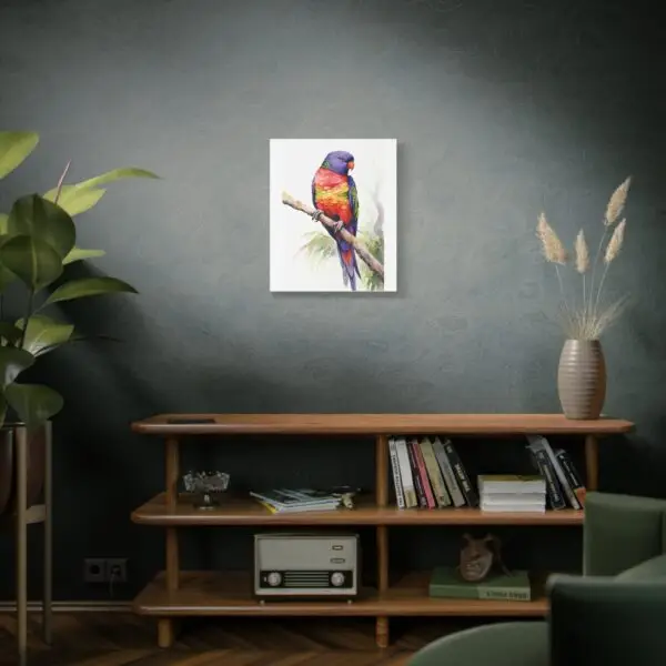 Rainbow Lorikeet Parrot Watercolor Canvas 20x24