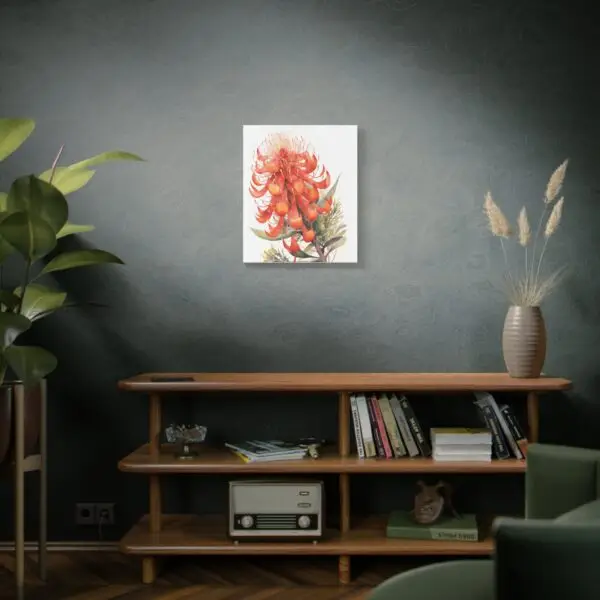 Grevillea in Bloom 20x24 Watercolor Canvas Print