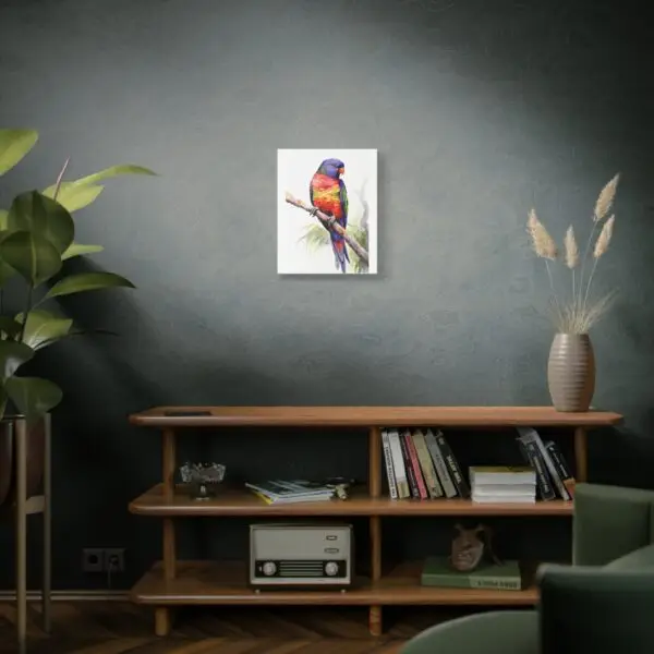 Rainbow Lorikeet Parrot Watercolor Canvas 16x20