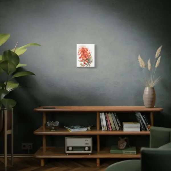 Grevillea in Bloom 11x14 Watercolor Canvas Print