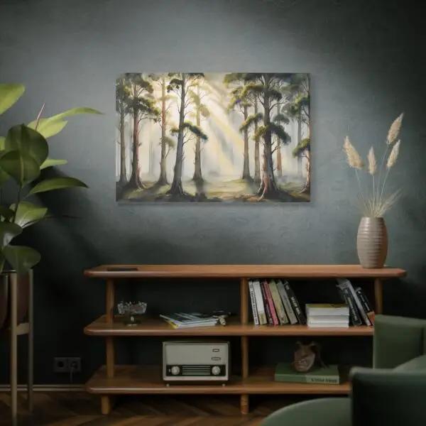 Large Australian Mountain Ash Trees Canvas - Size 48"x32"