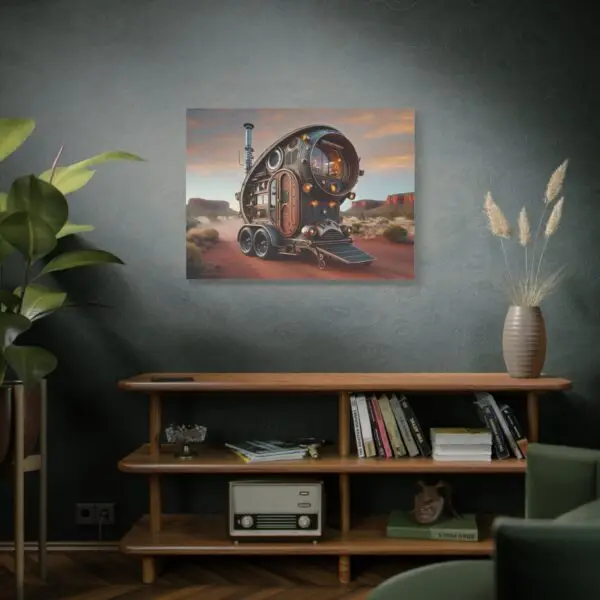 Retro Nomad Caravan Digital Art 40x30