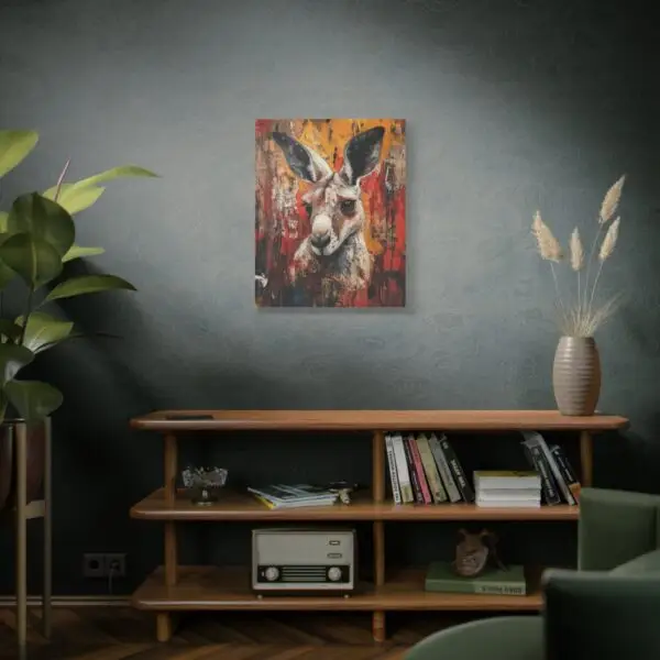 24x30 Kangaroo Canvas Wall Art - Bold Australian Decor