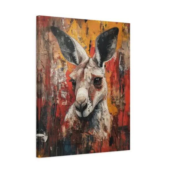 Outback Kangaroo Gaze Canvas Art - Australian Wildlife Decor