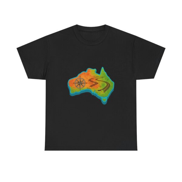 Vibrant Australia Map Tee, Comfortable Summer Shirt, Casual Wear, Gift for Travelers, Unique Graphic Tee - Image 5