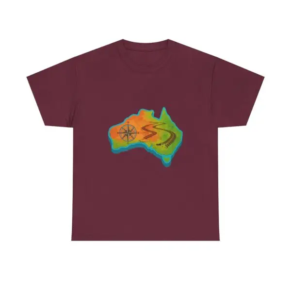 Vibrant Australia Map Tee, Comfortable Summer Shirt, Casual Wear, Gift for Travelers, Unique Graphic Tee - Image 17