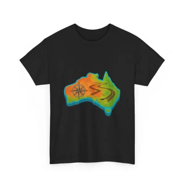 Vibrant Australia Map Tee, Comfortable Summer Shirt, Casual Wear, Gift for Travelers, Unique Graphic Tee - Image 7