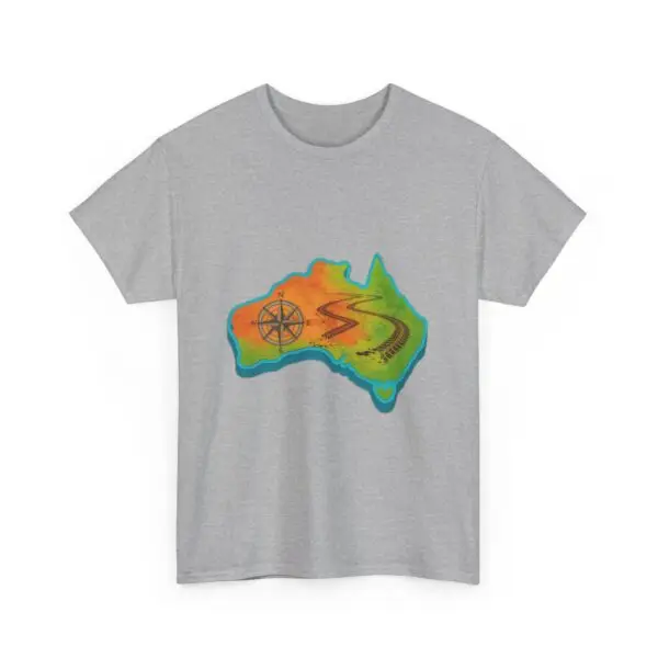 Vibrant Australia Map Tee, Comfortable Summer Shirt, Casual Wear, Gift for Travelers, Unique Graphic Tee - Image 15