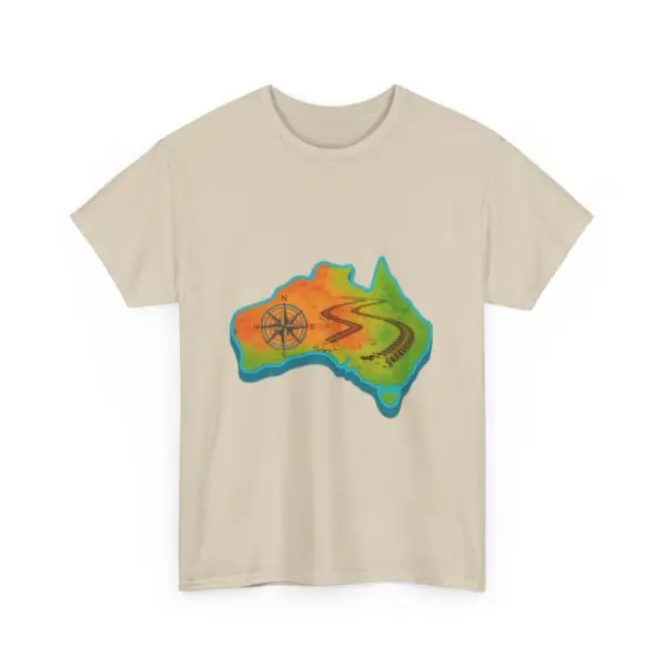 Vibrant Australia Map Tee, Comfortable Summer Shirt, Casual Wear, Gift for Travelers, Unique Graphic Tee - Image 11